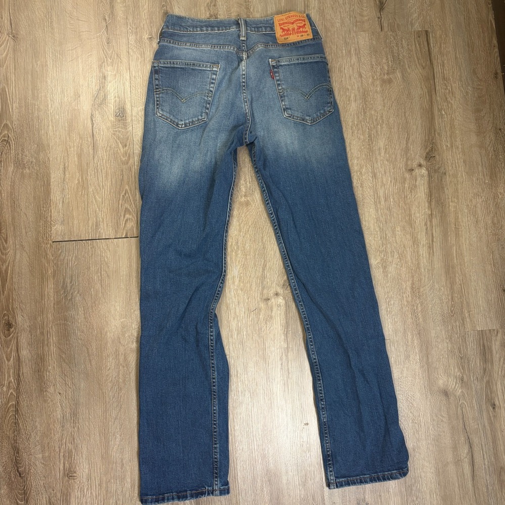 Lot of 2 Levis 514 Jeans 29x34 Blue Denim Regular Straight Fit Mens Medium Fade - Picture 7 of 13